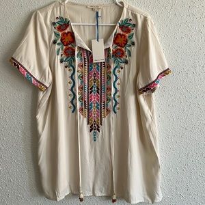 Size Medium Embroidered Blouse